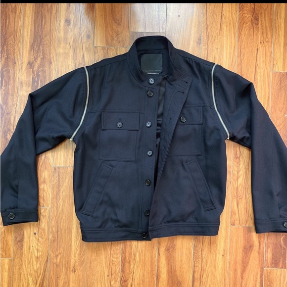 Stella McCartney Zip Sleeve Jacket Navy M - Picture 2 of 7